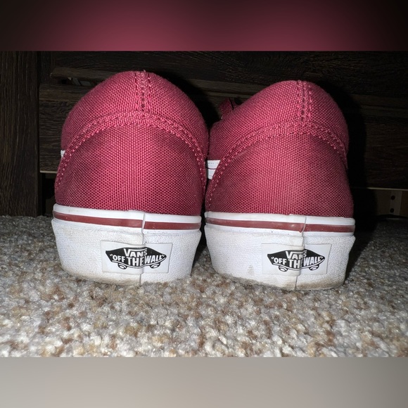 Unisex Burgundy Vans-GREAT CONDITION - Picture 3 of 4